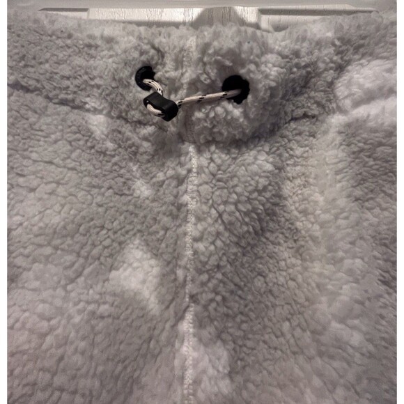 NWT UGG Mens Size Large Eckard UGG Fluff Sherpa Shorts White And Gray Pullon - Picture 5 of 11